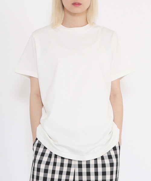 PUNYUS（プニュズ）の「バックロゴ刺繍Ｔシャツ（Tシャツ/カットソー・レディース・ブラック/ホワイト・3/4/2/1）」の4枚目の写真