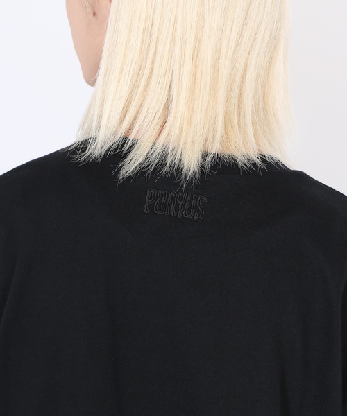 PUNYUS（プニュズ）の「バックロゴ刺繍Ｔシャツ（Tシャツ/カットソー・レディース・ブラック/ホワイト・3/4/2/1）」の9枚目の写真