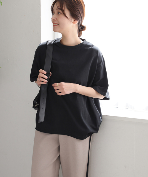 JOURNAL STANDARD(ジャーナルスタンダード)の「《追加》タックスウェットTシャツ(Tシャツ/カットソー・レディース・ホワイト/ブラック/ピンク/ダークブルー・FREE)」の10枚目の写真