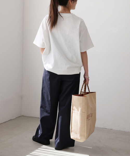 JOURNAL STANDARD(ジャーナルスタンダード)の「《追加》タックスウェットTシャツ(Tシャツ/カットソー・レディース・ホワイト/ブラック/ピンク/ダークブルー・FREE)」の14枚目の写真