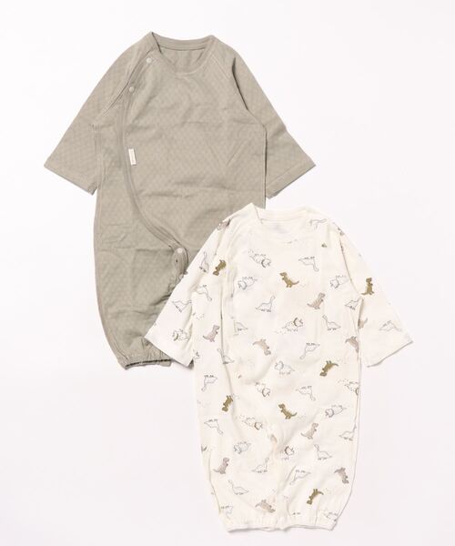 petit main（プティマイン）の「【オーガニック】2WAYオール2P（ロンパース・キッズ・ライトグリーン/ライトピンク/ピンク/ラベンダー・50-70cm）」の6枚目の写真