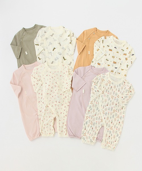 petit main（プティマイン）の「【オーガニック】2WAYオール2P（ロンパース・キッズ・ライトグリーン/ライトピンク/ピンク/ラベンダー・50-70cm）」の20枚目の写真