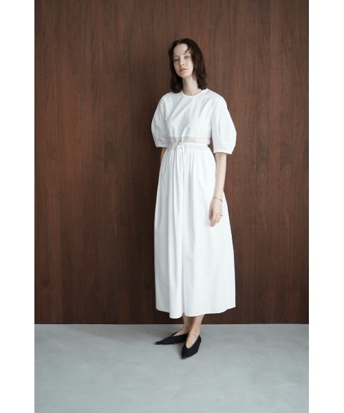 CLANE(クラネ)の「CLANE/クラネ/SWITCHING MESH ONE PIECE(ワンピース・レディース・ブラック/ホワイト・1)」の2枚目の写真