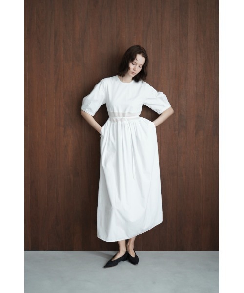 CLANE(クラネ)の「CLANE/クラネ/SWITCHING MESH ONE PIECE(ワンピース・レディース・ブラック/ホワイト・1)」の12枚目の写真