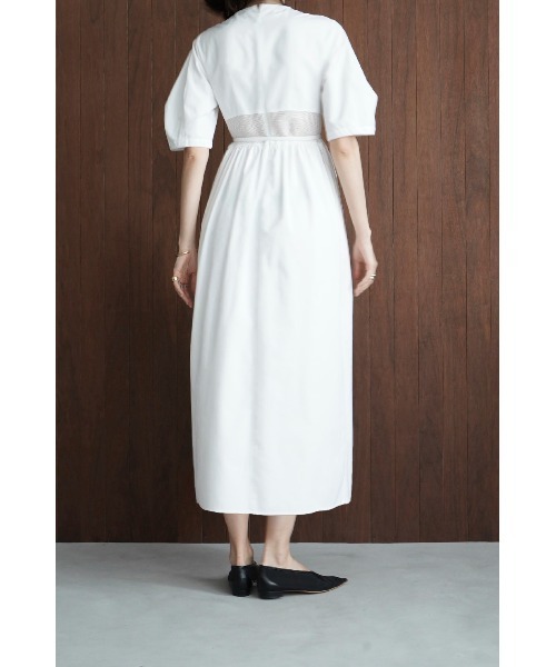 CLANE(クラネ)の「CLANE/クラネ/SWITCHING MESH ONE PIECE(ワンピース・レディース・ブラック/ホワイト・1)」の3枚目の写真