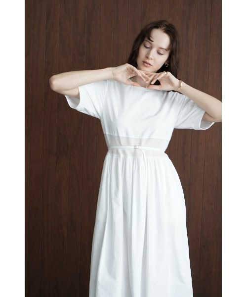 CLANE(クラネ)の「CLANE/クラネ/SWITCHING MESH ONE PIECE(ワンピース・レディース・ブラック/ホワイト・1)」の6枚目の写真