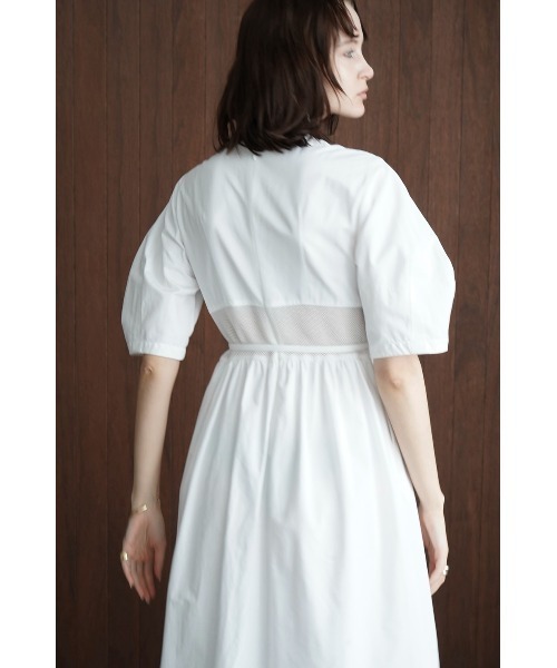 CLANE(クラネ)の「CLANE/クラネ/SWITCHING MESH ONE PIECE(ワンピース・レディース・ブラック/ホワイト・1)」の9枚目の写真