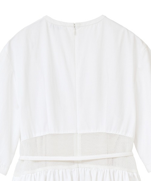 CLANE(クラネ)の「CLANE/クラネ/SWITCHING MESH ONE PIECE(ワンピース・レディース・ブラック/ホワイト・1)」の13枚目の写真