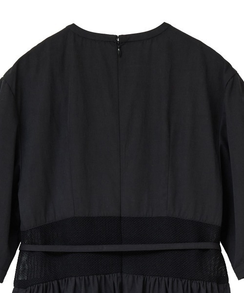 CLANE(クラネ)の「CLANE/クラネ/SWITCHING MESH ONE PIECE(ワンピース・レディース・ブラック/ホワイト・1)」の11枚目の写真