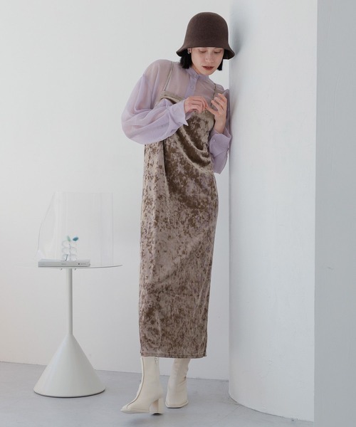 LOWRYS FARM（ローリーズファーム）の「シアーシャツデザインロングスリーブ　908911（シャツ/ブラウス・レディース・ブラック/ホワイト/ラベンダー/オフホワイト・FREE）」の21枚目の写真