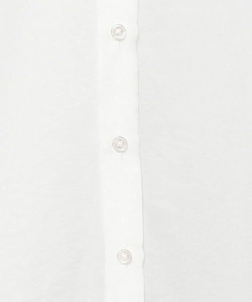 LOWRYS FARM（ローリーズファーム）の「シアーシャツデザインロングスリーブ　908911（シャツ/ブラウス・レディース・ブラック/ホワイト/ラベンダー/オフホワイト・FREE）」の8枚目の写真