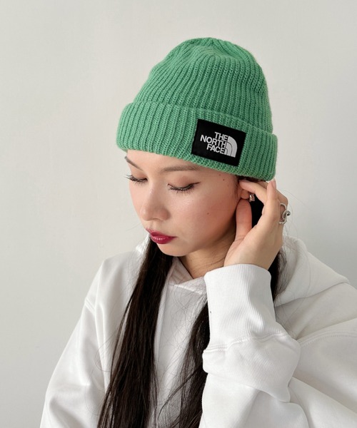 THE NORTH FACE（ザノースフェイス）の「【国内未発売】THE NORTH FACE(ザ・ノースフェイス)/ワンポイントビーニー ニットキャップ/Salty Dog Beanie（ニットキャップ/ビーニー・レディース・グレー/パープル/ブラック/グリーン/ネイビー・FREE）」の4枚目の写真