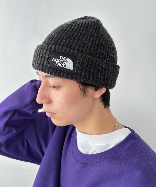 THE NORTH FACE（ザノースフェイス）の「【国内未発売】THE NORTH FACE(ザ・ノースフェイス)/ワンポイントビーニー ニットキャップ/Salty Dog Beanie（ニットキャップ/ビーニー・レディース・グレー/パープル/ブラック/グリーン/ネイビー・FREE）」の8枚目の写真