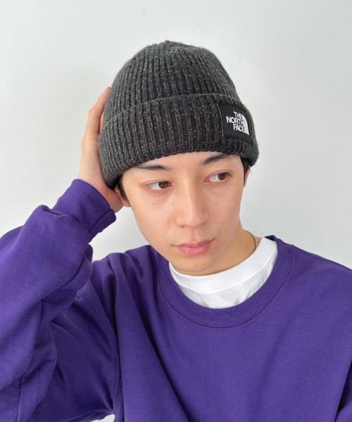 THE NORTH FACE（ザノースフェイス）の「【国内未発売】THE NORTH FACE(ザ・ノースフェイス)/ワンポイントビーニー ニットキャップ/Salty Dog Beanie（ニットキャップ/ビーニー・レディース・グレー/パープル/ブラック/グリーン/ネイビー・FREE）」の7枚目の写真