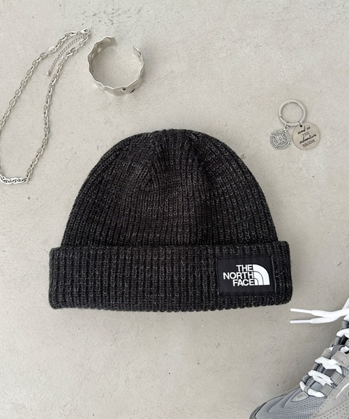 THE NORTH FACE（ザノースフェイス）の「【国内未発売】THE NORTH FACE(ザ・ノースフェイス)/ワンポイントビーニー ニットキャップ/Salty Dog Beanie（ニットキャップ/ビーニー・レディース・グレー/パープル/ブラック/グリーン/ネイビー・FREE）」の6枚目の写真