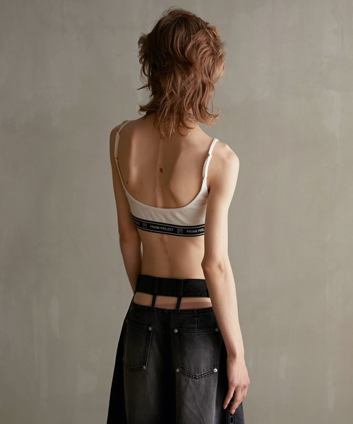PRANK PROJECT(プランクプロジェクト)の「【Pre-Order】ロゴバンドブラトップ / Logo Band Bra Top(ブラジャー・レディース・ホワイト/ピンク/グレー/ブラック・S/M)」の12枚目の写真