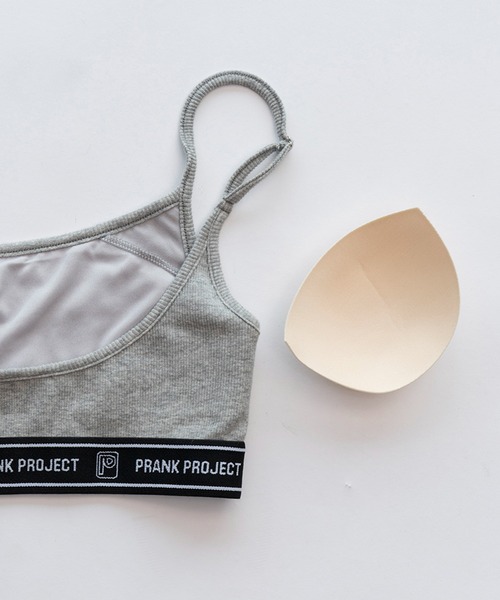 柔らかい ロゴバンドブラトップ / Logo Band Bra Top（ブラジャー Tシャツ(半袖/袖なし)