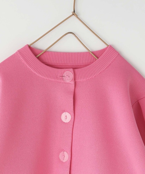 LOWRYS FARM（ローリーズファーム）の「ＢＩＧパフカーデロングスリーブ　960975（カーディガン/ボレロ・キッズ・ブラック/ピンク/グリーン・110cm/120cm/130cm/140cm/150cm）」の14枚目の写真