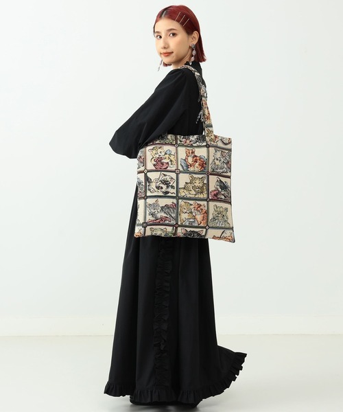 mmts(マミタス)の「mmts / 猫ジャカード トートBAG(トートバッグ・レディース・ホワイト系その他7・ONE SIZE)」の7枚目の写真