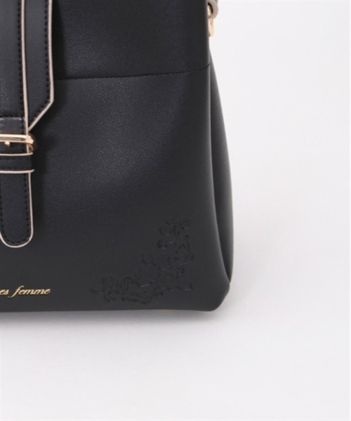 axes femme(アクシーズファム)の「ベルトデザイン型押しバッグ(ハンドバッグ・レディース・ブラック/ブルーグリーン/グレイッシュベージュ・FREE)」の18枚目の写真