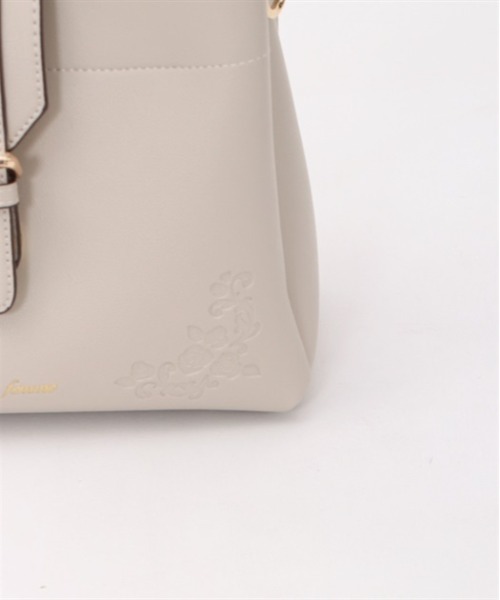 axes femme(アクシーズファム)の「ベルトデザイン型押しバッグ(ハンドバッグ・レディース・ブラック/ブルーグリーン/グレイッシュベージュ・FREE)」の12枚目の写真