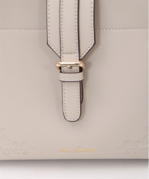 axes femme(アクシーズファム)の「ベルトデザイン型押しバッグ(ハンドバッグ・レディース・ブラック/ブルーグリーン/グレイッシュベージュ・FREE)」の9枚目の写真