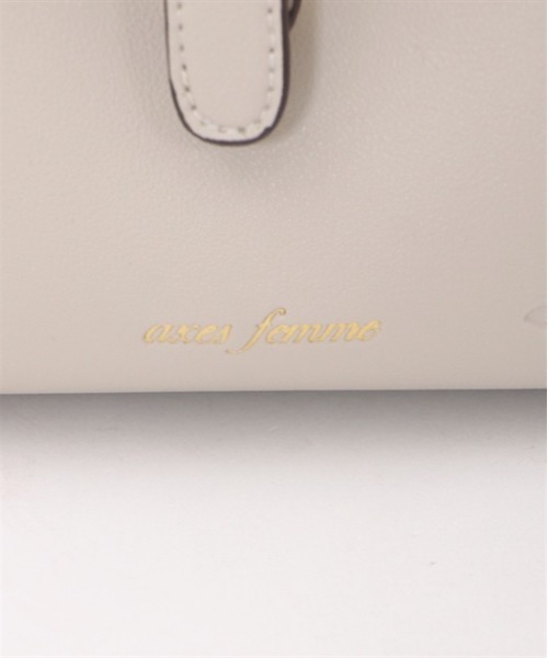 axes femme(アクシーズファム)の「ベルトデザイン型押しバッグ(ハンドバッグ・レディース・ブラック/ブルーグリーン/グレイッシュベージュ・FREE)」の16枚目の写真