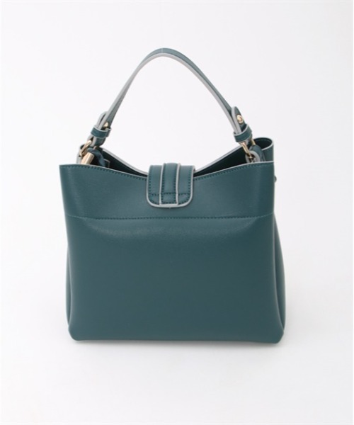 axes femme(アクシーズファム)の「ベルトデザイン型押しバッグ(ハンドバッグ・レディース・ブラック/ブルーグリーン/グレイッシュベージュ・FREE)」の13枚目の写真