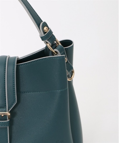 axes femme(アクシーズファム)の「ベルトデザイン型押しバッグ(ハンドバッグ・レディース・ブラック/ブルーグリーン/グレイッシュベージュ・FREE)」の10枚目の写真