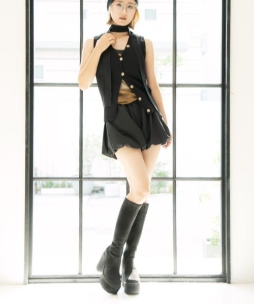 R&E】厚底ロングブーツ（ブーツ）｜R&E（アールアンドイー）の