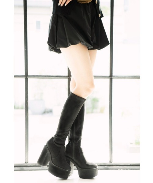 R&E】厚底ロングブーツ(ブーツ)|R&E(アールアンドイー)の R&E】厚底ロングブーツ(ブーツ)|R&E(アールアンドイー)の