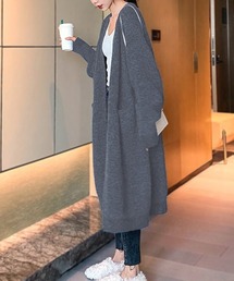 ロングニットカーディガン