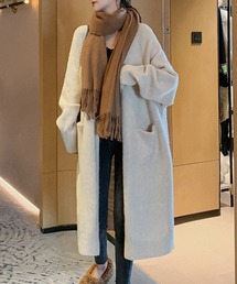 ロングニットカーディガン