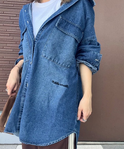 セール】デニム オーバーサイズ シャツ（シャツ/ブラウス）｜210nouve