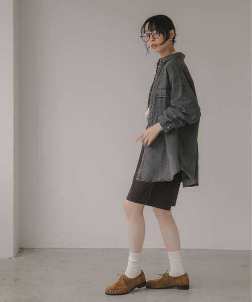 セール】デニム オーバーサイズ シャツ（シャツ/ブラウス）｜210nouve