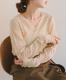 Kastane | 【2023AWアイテム】トリコットレースプルオーバー(Tシャツ/カットソー)