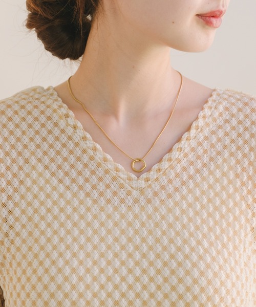 Kastane（カスタネ）の「【2023AWアイテム】トリコットレースプルオーバー（Tシャツ/カットソー・レディース・ブラウン/グレー/アイボリー・FREE）」の13枚目の写真