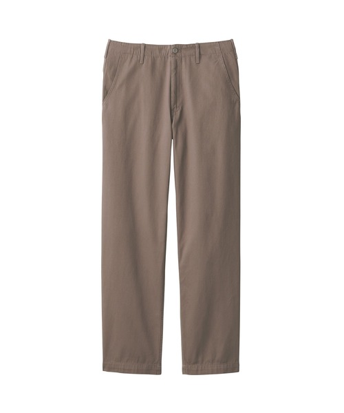 無印良品（ムジルシリョウヒン）の「ムラ糸チノレギュラーパンツ　股下８２ｃｍ（チノパンツ・メンズ・ライトベージュ/カーキ系5/ブラウン系1/ブラック・85/76/82/70/88/79/73）」の19枚目の写真