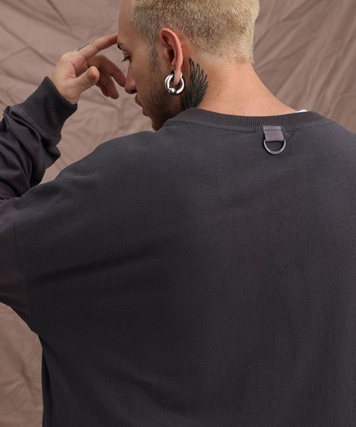 Ressaca（レサーカ）の「オーバーサイズ グラフィックプリント長袖Tシャツカットソー（Tシャツ/カットソー・メンズ・チャコールグレー/ブラック/グレー/ホワイト・M/L/XL）」の9枚目の写真