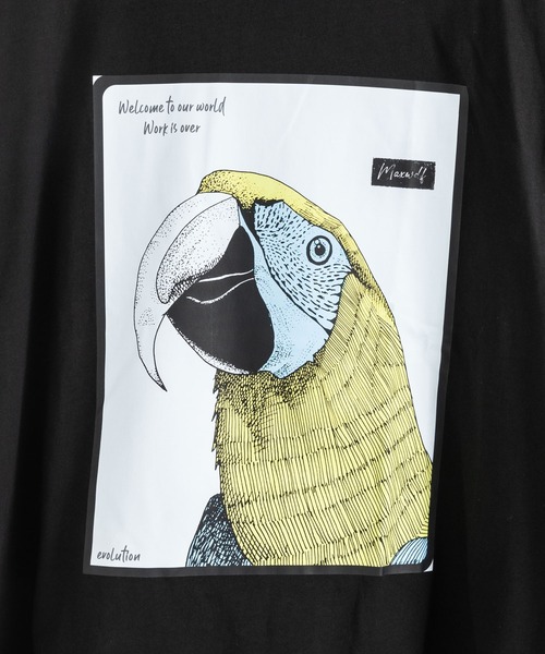 Ressaca（レサーカ）の「オーバーサイズ グラフィックプリント長袖Tシャツカットソー（Tシャツ/カットソー・メンズ・チャコールグレー/ブラック/グレー/ホワイト・M/L/XL）」の14枚目の写真