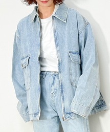 Ritzy（リッツィー）の「12oz デニム 両胸ポケットブルゾン（ブルゾン）」
