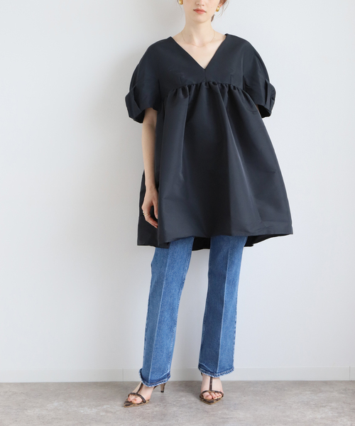 NINA RICCI/ニナ リッチ】SHORT SLEEVES TAFFETA BABYDOL