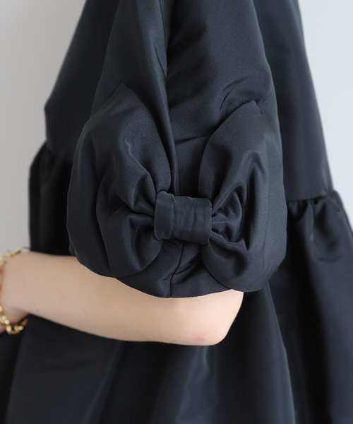 NINA RICCI/ニナ リッチ】SHORT SLEEVES TAFFETA BABYDOL