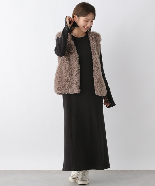 LEPSIM(レプシィム)の「ワッフルマーメイドワンピース 961517(ワンピース・レディース・グレー/ブラック/アイボリー・FREE)」の8枚目の写真