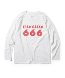 TEAM SATAN SKATEBOARDING チームサタン スケートボーディング - TEAM SATAN 666 L/S TEE 長袖Tシャツ TS001-2