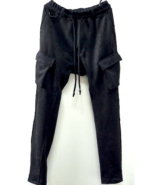FranCisT_MOR.K.S.(フランシストモークス)の「FranCisT_MOR.K.S./フランシスト モークス/HI TENSION ECO SUEDE 6P PANT(カーゴパンツ・メンズ・ブラック/グレー系・3/4/2)」の6枚目の写真