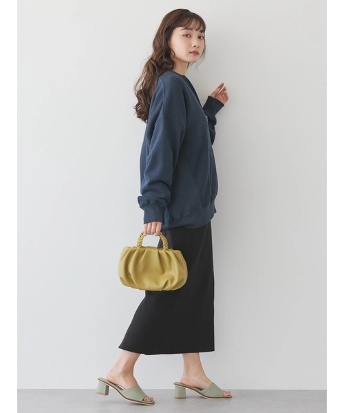 AMERICAN HOLIC（アメリカンホリック）の「ハーフZIP裏毛プルオーバー（Tシャツ/カットソー・レディース・ブラウン/ネイビー/ピンク系その他2/アイボリー・L/M）」の16枚目の写真