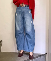 【 サイズ展開 】カーブデニム