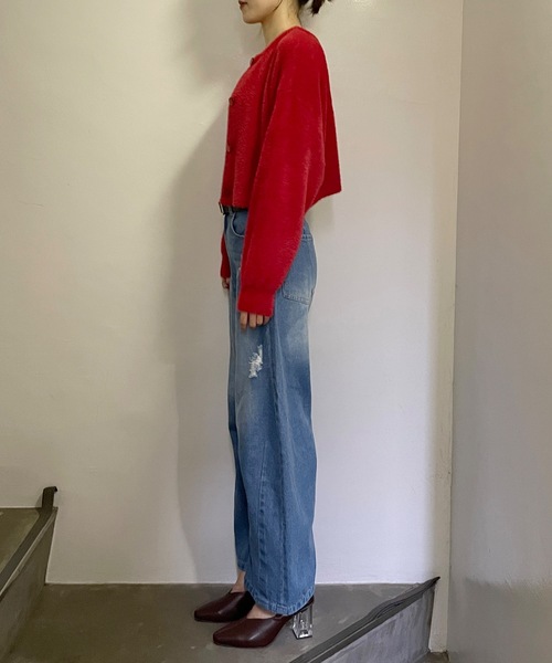 one way(ワンウェイ)の「【 サイズ展開 】カーブデニム(デニムパンツ・レディース・ブルー/ダークブルー・SMALL/MEDIUM)」の11枚目の写真