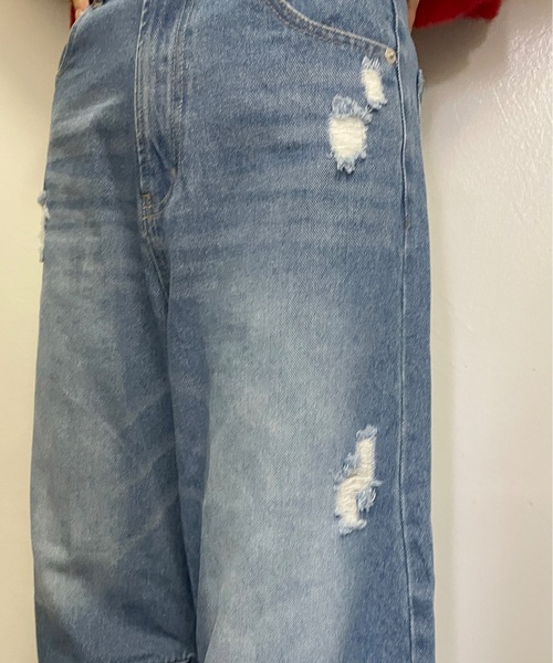 one way(ワンウェイ)の「【 サイズ展開 】カーブデニム(デニムパンツ・レディース・ブルー/ダークブルー・SMALL/MEDIUM)」の14枚目の写真